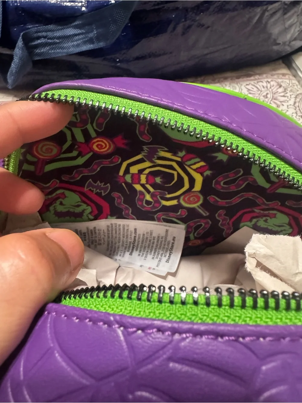 Disney Oogie Boogie Round Crossbody Bag - Green, Yellow, Purple, Red
